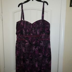 Black & purple dress